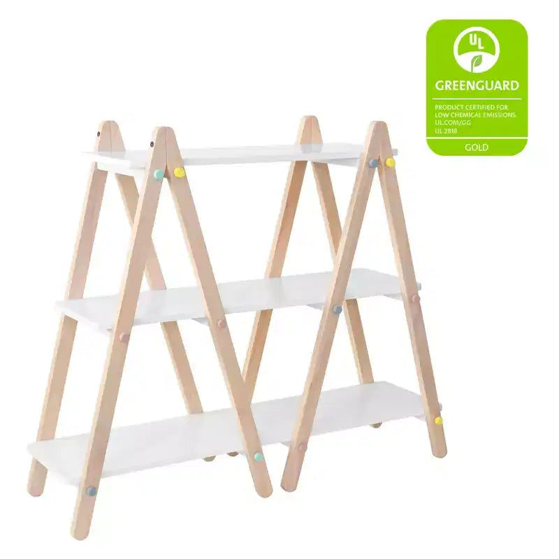 Bibliothèque Dottie de Babyletto - Blanc et naturel délavé