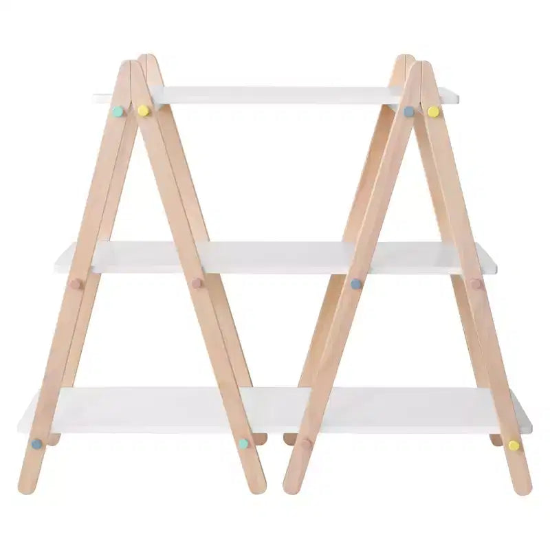 Bibliothèque Dottie de Babyletto - Blanc et naturel délavé