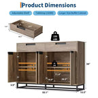 2 tiroirs et 4 portes, Meuble buffet/bahut pour cuisine,