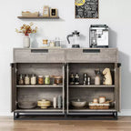 2 tiroirs et 4 portes, Meuble buffet/bahut pour cuisine,