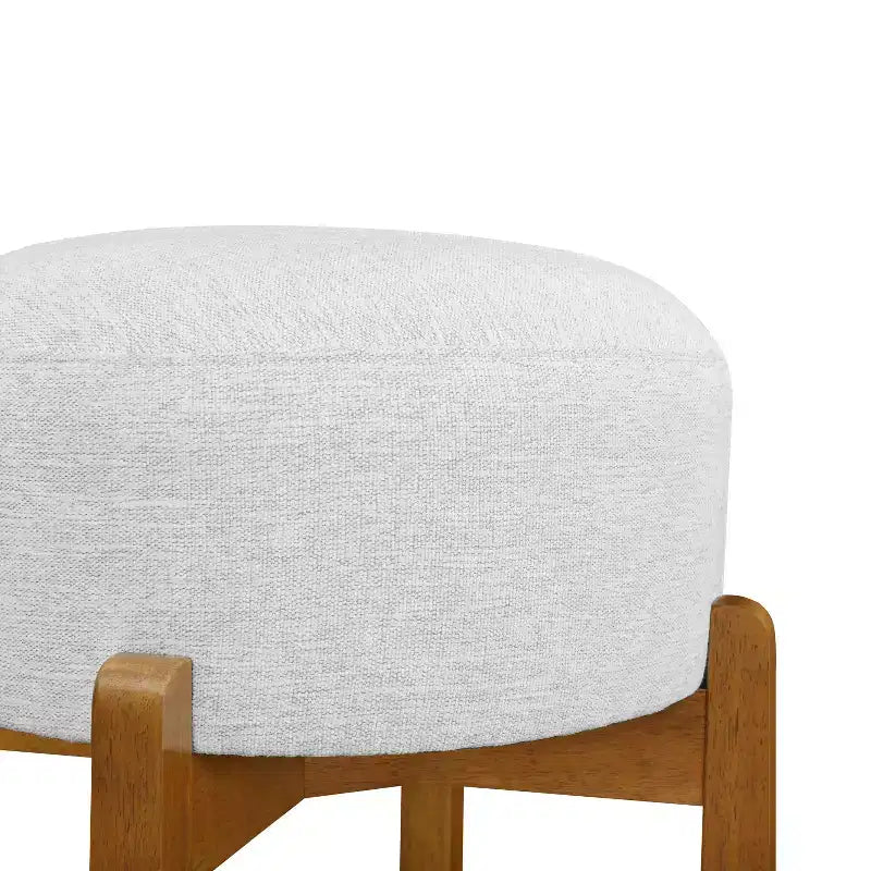 Tabourets de bar ronds rembourrés Christopher Knight Home Boylan en bois d'hévéa (Lot de 4)