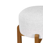Tabourets de bar ronds rembourrés Christopher Knight Home Boylan en bois d'hévéa (Lot de 4)
