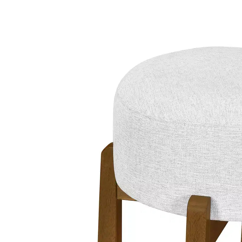 Tabourets de bar ronds rembourrés Christopher Knight Home Boylan en bois d'hévéa (Lot de 4)
