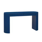 Console en Bois Cannelle avec Rangement, Table d'Entrée Étroite avec Tiroirs pour Salon et Entrée