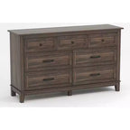 Commode GustoWave 54 à 7 tiroirs avec dispositif de sécurité anti-basculement - Commode de rangement moderne pour chambre ou salon
