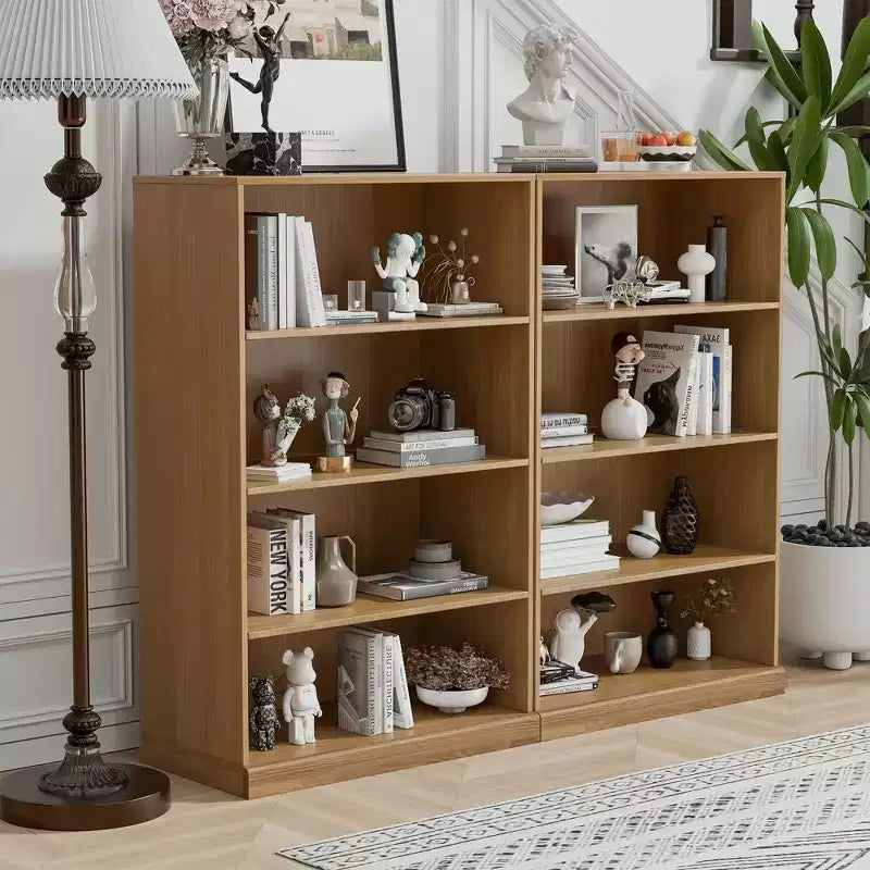 PexFix 49x31x16 Étagère de Rangement sans Porte en Bois Bibliothèque et Meuble de Bureau pour Cuisine Chambre Entrée Salon Salle à Manger Naturel