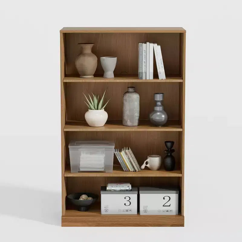 PexFix 49x31x16 Étagère de Rangement sans Porte en Bois Bibliothèque et Meuble de Bureau pour Cuisine Chambre Entrée Salon Salle à Manger Naturel