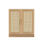 PexFix 36 Buffet modulaire avec rangement, buffet de ferme avec portes en rotin pour salon, cuisine, salle à manger, entrée, naturel