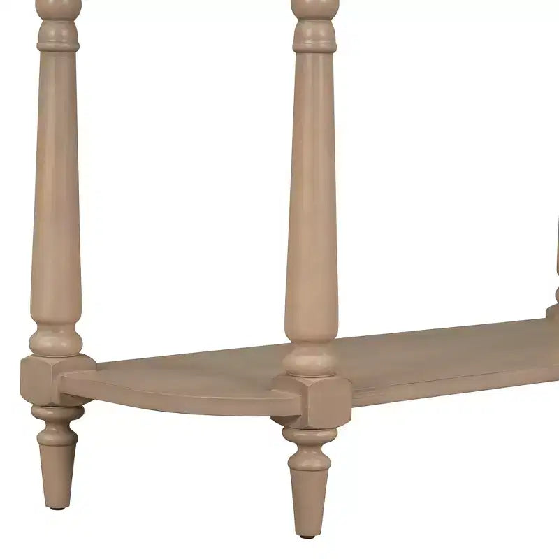 Console étroite vintage avec rangement, Table d'entrée en bois avec tiroir supérieur et étagère ouverte, Table de canapé rétro pour entrée et couloir