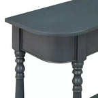 Console étroite vintage avec rangement, Table d'entrée en bois avec tiroir supérieur et étagère ouverte, Table de canapé rétro pour entrée et couloir