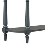 Console étroite vintage avec rangement, Table d'entrée en bois avec tiroir supérieur et étagère ouverte, Table de canapé rétro pour entrée et couloir