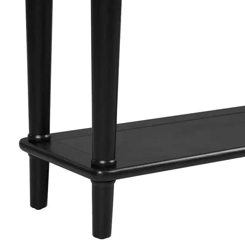 Console étroite vintage avec rangement, Table d'entrée en bois avec 4 tiroirs et étagère ouverte pour entrées, salons et couloirs