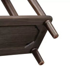 Console étroite vintage avec rangement, Table d'entrée en bois avec 4 tiroirs et étagère ouverte pour entrées, salons et couloirs