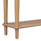Console étroite vintage avec rangement, Table d'entrée en bois avec 4 tiroirs et étagère ouverte pour entrées, salons et couloirs
