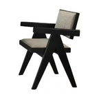 Lot de 2 fauteuils de salle à manger Royal Hampton, accoudoirs incurvés, pieds arrière inclinés, tissu gris