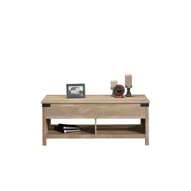Table basse relevable GDFStudio Bryan 46 moderne avec rangement dissimulé