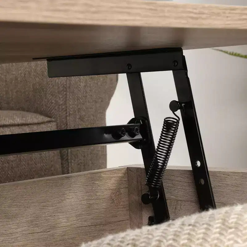 Table basse relevable GDFStudio Bryan 46 moderne avec rangement dissimulé