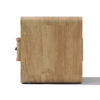 Table de chevet LuxenHome avec tiroir, 39,9 cm de haut, Chêne clair, Table d'appoint pour chambre à coucher, salon, marron