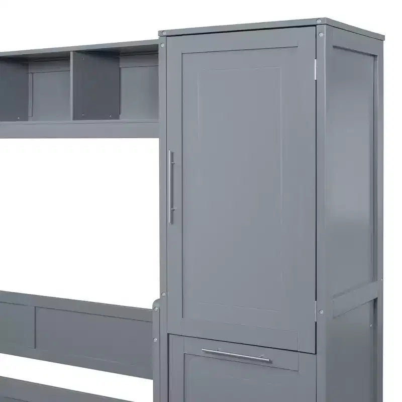 Lit escamotable grand lit/Queen, lit mural d'armoire en bois avec placard et tiroirs, lit pliant pour chambre d'amis, petite chambre