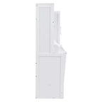 Lit escamotable grand lit/Queen, lit mural d'armoire en bois avec placard et tiroirs, lit pliant pour chambre d'amis, petite chambre