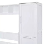 Lit escamotable grand lit/Queen, lit mural d'armoire en bois avec placard et tiroirs, lit pliant pour chambre d'amis, petite chambre