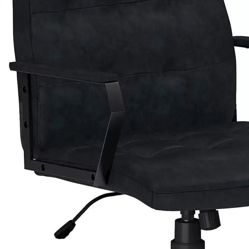 HomeStock - Chaise de bureau pivotante à hauteur réglable, assise en mousse blanche, hauteur 91 cm
