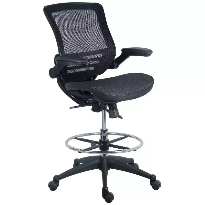 Chaise de bureau de direction HomeStock, hauteur réglable 84 cm, assise en cuir PU doré, inclinaison réglable