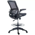 Chaise de bureau de direction HomeStock, hauteur réglable 84 cm, assise en cuir PU doré, inclinaison réglable