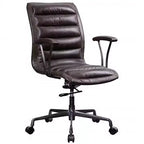 HomeStock 40.5 in.H Adjustable Height Black Foam Seat Material with Adjustable Tilt Executive Office Chairs