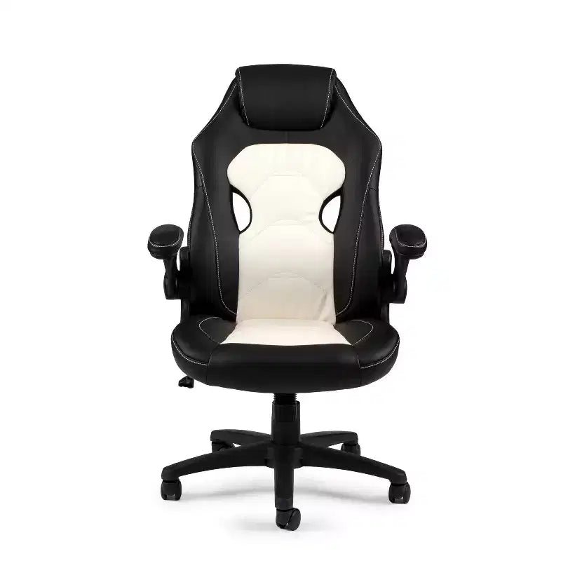 Chaises de bureau HomeStock en similicuir noir, hauteur réglable de 104 cm avec pivot