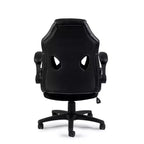 Chaises de bureau HomeStock en similicuir noir, hauteur réglable de 104 cm avec pivot