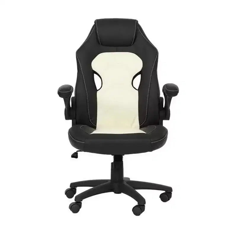 Chaises de bureau HomeStock en similicuir noir, hauteur réglable de 104 cm avec pivot