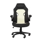 Chaises de bureau HomeStock en similicuir noir, hauteur réglable de 104 cm avec pivot