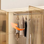 Organisateur de rangement Whisen pour penderie, commode à vêtements, 9 portes magnétiques - 9 cubes et 1 tringle à suspendre, 6 cintres