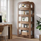Étagère Lantine de 180 cm de haut, bibliothèque à 5 niveaux avec étagères ouvertes, unité de rangement de style industriel pour bureau à domicile