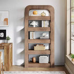 Étagère Lantine de 180 cm de haut, bibliothèque à 5 niveaux avec étagères ouvertes, unité de rangement de style industriel pour bureau à domicile