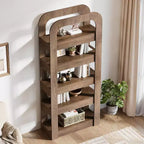 Étagère Lantine de 180 cm de haut, bibliothèque à 5 niveaux avec étagères ouvertes, unité de rangement de style industriel pour bureau à domicile