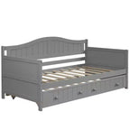 Lit de repos en bois Luxystar avec lit gigogne coulissant pour chambre à coucher et salon