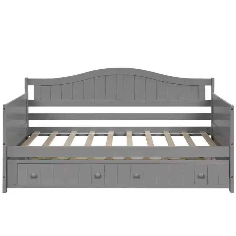 Lit de repos en bois Luxystar avec lit gigogne coulissant pour chambre à coucher et salon