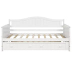 Lit de repos en bois Luxystar avec lit gigogne coulissant pour chambre à coucher et salon
