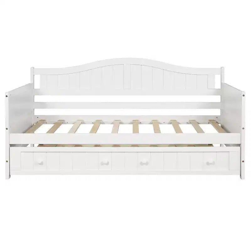 Lit de repos en bois Luxystar avec lit gigogne coulissant pour chambre à coucher et salon