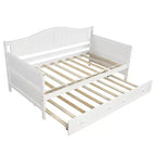 Lit de repos en bois Luxystar avec lit gigogne coulissant pour chambre à coucher et salon