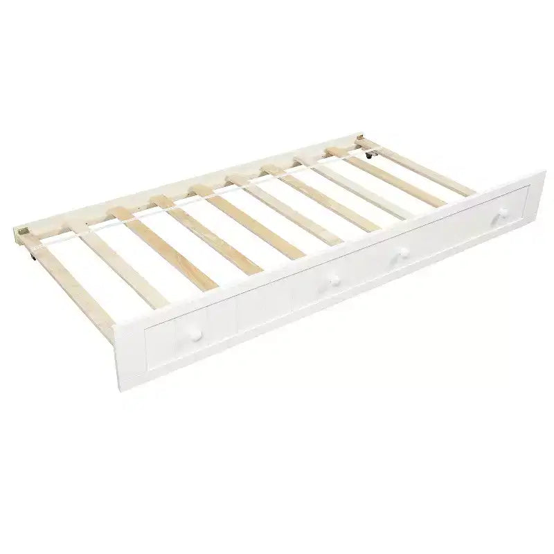 Lit de repos en bois Luxystar avec lit gigogne coulissant pour chambre à coucher et salon