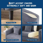 Canapé de salon de 131,8 cm, canapé double de lecture en chenille, convient aux chambres à coucher, canapé décoratif de salon sans outils, fauteuil confortable