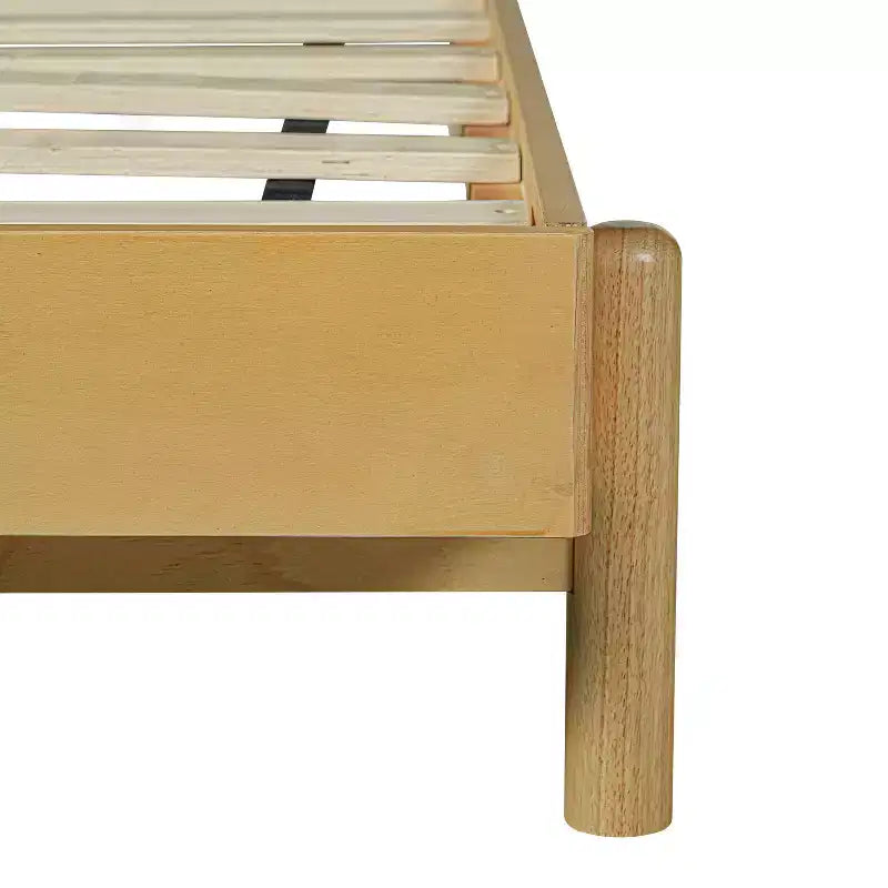 Cadre de lit Queen/King, lit plateforme en bois avec tête de lit - ModernLuxe