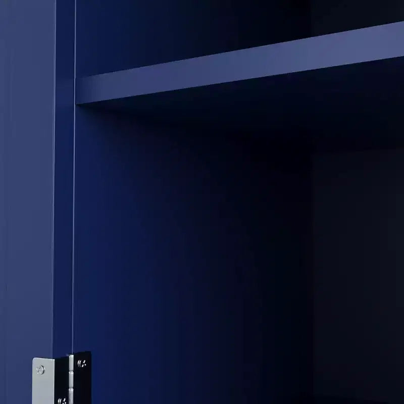 Buffet autoportant Whisen avec huche, armoire de rangement haute de cuisine avec casier à vin et étagères réglables