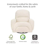 Fauteuil inclinable et pivotant Babyletto Rainbow