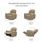 Fauteuil inclinable et pivotant Babyletto Rainbow