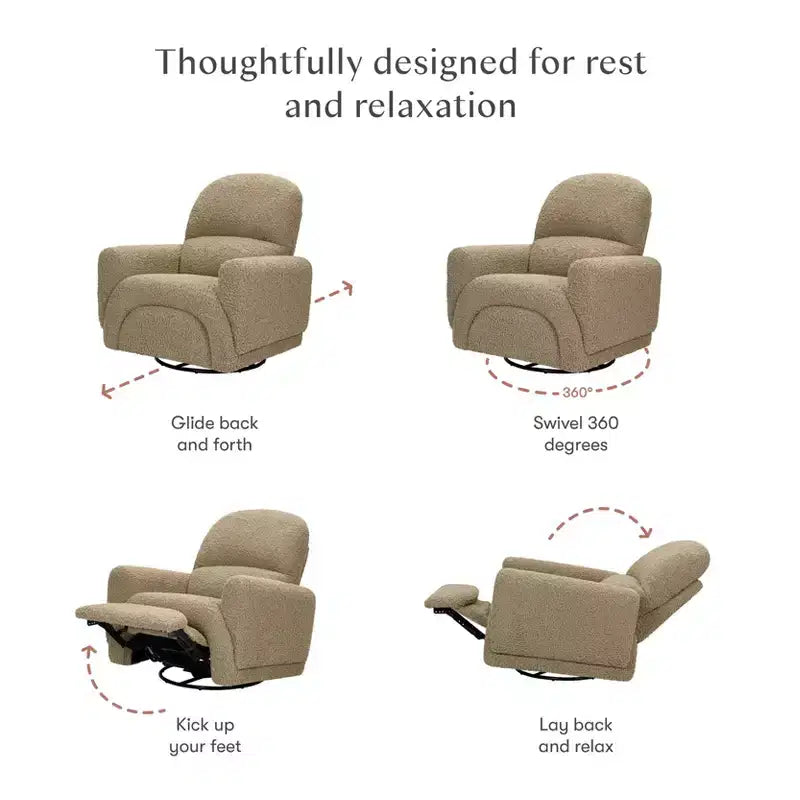 Fauteuil inclinable et pivotant Babyletto Rainbow