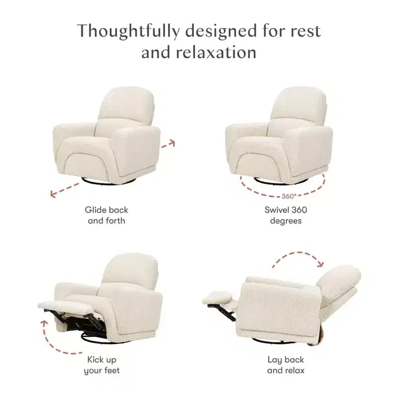 Fauteuil inclinable et pivotant Babyletto Rainbow